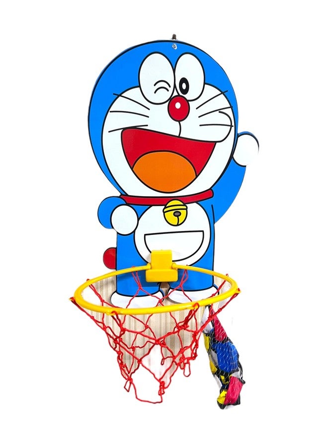 Fancy Agents Basket Ball for Kids for Boys/Girls| Doremon Animal Basketball Set|Basketball Portable Set with Hanging Board, Ring Net for Indoor and Outdoor Games| Birthday & Return Gift Set Standard - Image 5